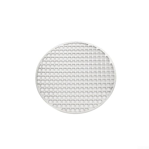 Runde Grillmatte aus Edelstahl, leicht zu reinigen, langlebige Leistung (26 cm) von JINSBON