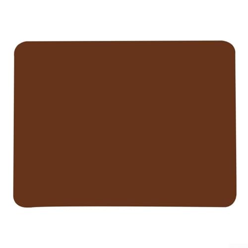 Silikon-Tischmatten mit matter rutschfester Unterseite, hitzebeständige Platzsets, 40 x 30 cm, matte Unterseite, 3 Stück (braun) von JINSBON