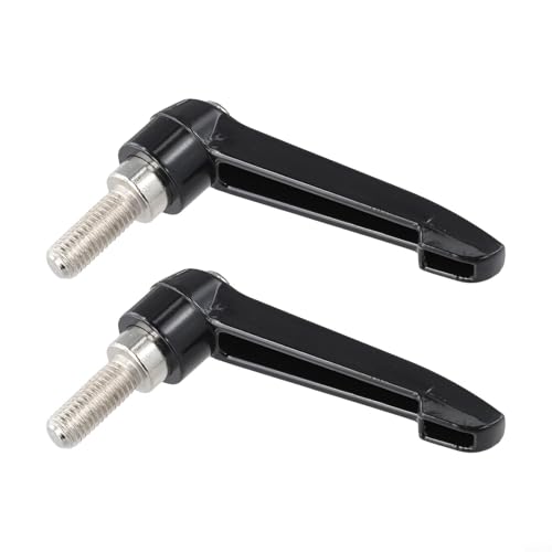 Verstellbare Klemmhebelgriffe, Fitness-Fahrrad-Sattelstützen-Klemmhebelgriffe, 2 Stück, M10 x 1, 5 mit bequemem Griff (25 mm) von JINSBON
