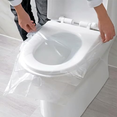 WC-Sitzbezüge, Kunststoff, hygienisch, kompakt, 30 Stück, 50 Stück von JINSBON