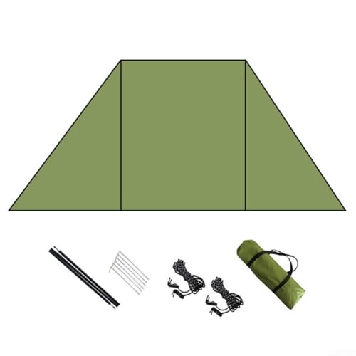 Windschutz Sichtschutz für Camping Abenteuer Genießen Sie ein Outdoor-Erlebnis (Typ B Grün) von JINSBON