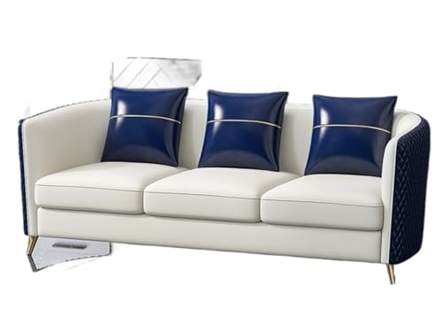 JINSHANLIANG Büro-Sofa aus echtem Leder, schlicht, modern, wasserdicht, verschleißfest, 181 x 85 x 76 cm von JINSHANLIANG