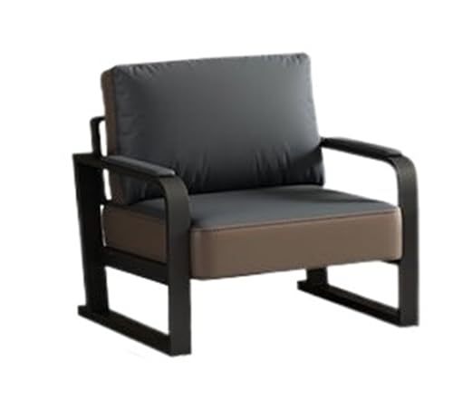 JINSHANLIANG Einzelnes Büro-Sofa mit Stahlrahmen, wasserdicht, bequem, 70 x 75 x 80 cm von JINSHANLIANG