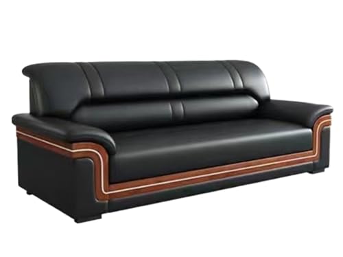 JINSHANLIANG Kreatives Leder Büro Empfangsraum Empfang Business Modern Einfach Dreisitzer Großes Sofa von JINSHANLIANG