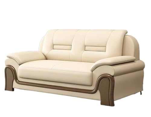 JINSHANLIANG Kreatives Leder-Sofa, schlicht, modern, lässig, minimalistisch, Business-Sitzen, bequemes Sofa (173 x 85 x 92 cm) von JINSHANLIANG
