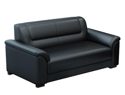 JINSHANLIANG SHKS Büro, Zuhause und Business, Mehrsitzer, Ledersofa, schwarz, 143 x 80 x 83 cm JINSHANLIANG SHKS Büro, Zuhause und Business, Mehrsitzer, Ledersofa, schwarz, 143 x 80 x 83 cm von JINSHANLIANG