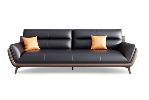 JINSHANLIANG SHKS Büro, Zuhause und Geschäft, Mehrsitzer, schwarzes Stoffsofa (202 x 90 x 80 cm) von JINSHANLIANG