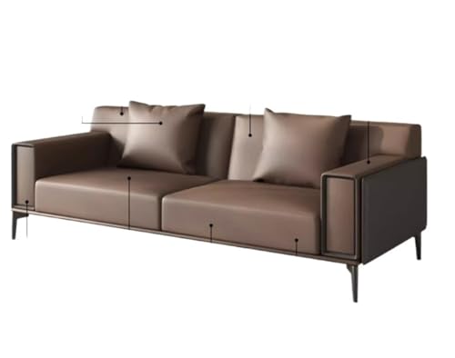 JINSHANLIANG SHKS Büro-, Heim- und Geschäftssofa, Multi-Sitzer, Ledersofa (206 x 89 x 76 cm) von JINSHANLIANG
