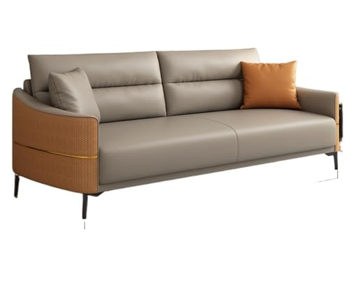 JINSHANLIANG SHKS Mehrsitzer-Sofa aus Leder, mehrfarbig, 185 x 82 x 88 cm von JINSHANLIANG