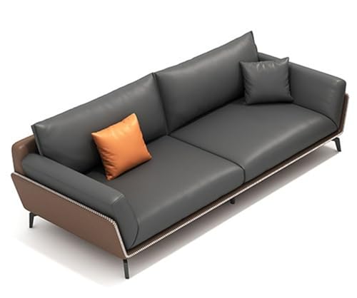 JINSHANLIANG SHKS Mehrsitzer-Sofa aus Leder, mehrfarbig, 202 x 90 x 80 cm von JINSHANLIANG