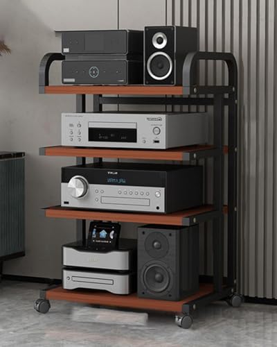 JINSHAWAN Phonoschrank AV-Medienständer, CD-Plattenspieler-Stereokomponenten-Rackschrank, Für Heimkino-Studio von JINSHAWAN