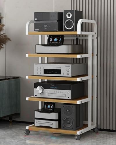 JINSHAWAN Phonoschrank AV-Medienständer, CD-Plattenspieler-Stereokomponenten-Rackschrank, Für Heimkino-Studio von JINSHAWAN