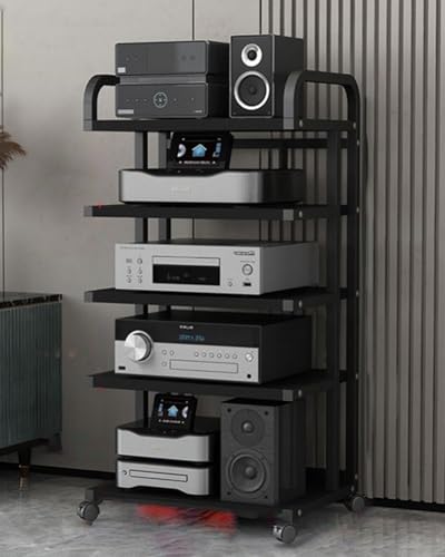 JINSHAWAN Phonoschrank AV-Medienständer, CD-Plattenspieler-Stereokomponenten-Rackschrank, Für Heimkino-Studio von JINSHAWAN