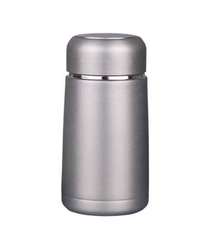 JINSHENGXINA 304 Edelstahl Koreanischer Stil Mini-Vakuum-Isolierbecher Mit Teenetz Teetasse 350 Ml Geschenk(Silver) von JINSHENGXINA