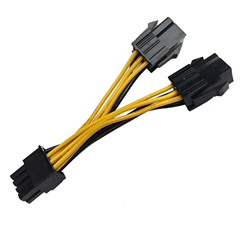 JINTAI VGA-Grafikkarten-Stromkabel für NVIDIA VGA Dual 6 Pin auf 8 Pin VGA Graphics Card Power Cable von JINTAI