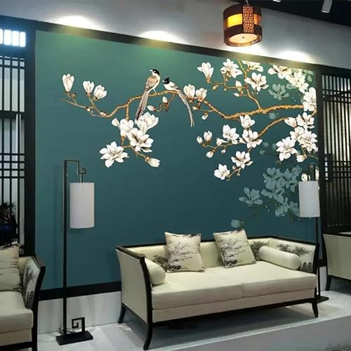 JINTAIYANG 3D Blume Tapete Wandbild Home Schlafzimmer Wohnzimmer Hintergrund Wand PVC (selbstklebend) von JINTAIYANG