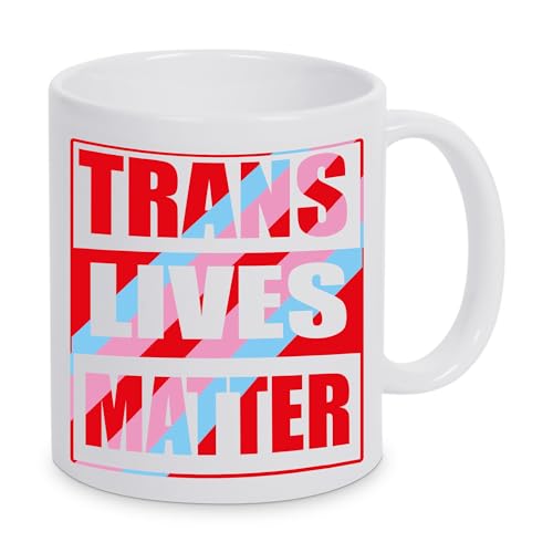 JINTORA - Tasse - Kaffeetasse - GAY - LGBTQ - Trans Lives Matter - be respectful - Queer - Gay Pride - Lesben - bunt - schrill von JINTORA