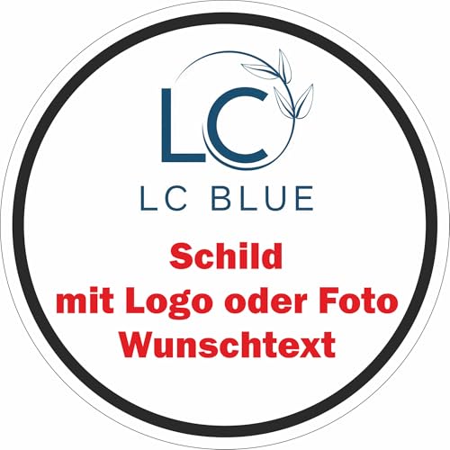 Jintora Ltd. - runde Aluverbundplatte personalisiert Ø 40 mit Foto, Logo und Text - Schilder selbst gestalten - Firmenschild, als Wanddekoration, Geschenk, Türschild für personalisierte Geschenke von JINTORA
