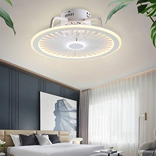 Deckenventilatoren Mit Beleuchtung, Mit Fernbedienung Dimmbar, Dimmbarer Windgeschwindigkeit 40W Moderne LED Deckenleuchte Leise Ventilator Pendelleuchte Für Schlafzimmer Wohnzimmer Büro Lampe von JINWELL