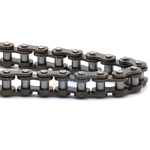 04C Rollenkette, 6,35 Mm Teilung, Kohlenstoffstahl, Einreihige Industrielle Antriebskette, 0,5/1/1,5/5/10 Meter(10Meters) von JINWPXSR