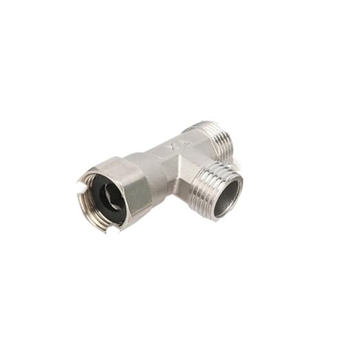 1/2" BSP Außen-/Innengewinde Edelstahl T-Stück/Winkelstück/Gerade//Steckerverbinder Wasserkupplung Sanitärarmatur Reduzieradapter(Tee 1) von JINWPXSR