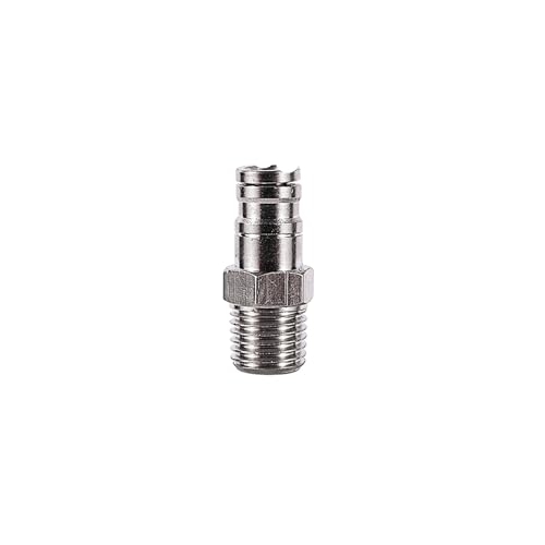 1 Stück 1/4 Zoll Schiebeverschluss-Schnellverbinder Hochdruck-Außendurchmesser 6,35 mm Rohr-T-Stück Winkelstück Gerades Fitting Vernebelungs-Bewässerungsdüsenanschluss(5) von JINWPXSR