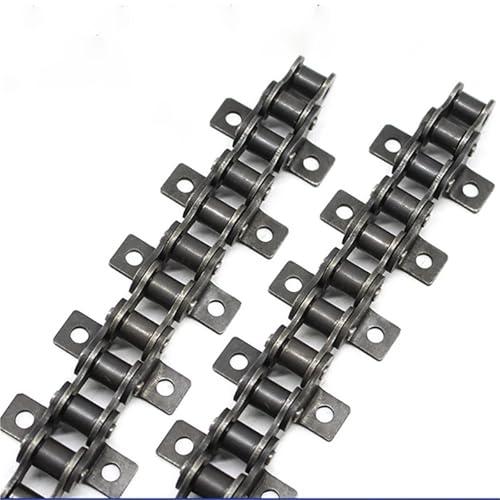 1 Stück 1,5 Meter 06B Short Pitch Rollenkette - Präzise Einreihige Industrieantriebskette Mit Einzel-/Doppelbiegeohr Und Geradem Design For Maschinen(06B 1 Ear) von JINWPXSR