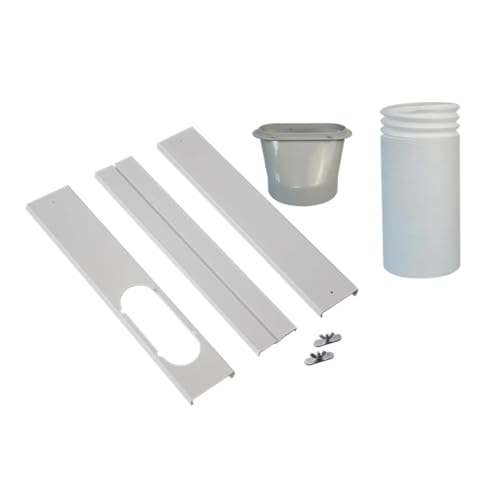 Abluftschlauch-Entlüftungsset for Klimaanlagen, Fenster, tragbar, mobiler AC-Entlüftungsschlauch, Schallwand-Set, leichtes Zubehör for Schiebefenster(Style L) von JINWPXSR