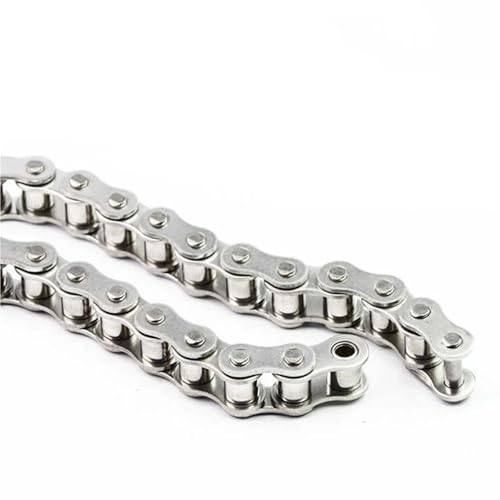 Einreihige Antriebsrollenkette Aus Edelstahl 304 – Erhältlich In Den Größen 04C, 05B, 06B, 08B, 06C, 08A, 10A, 1/1,524 M Länge, Säure- Und Laugenbeständige Industriekette(08A-120links,1.524 Meter) von JINWPXSR