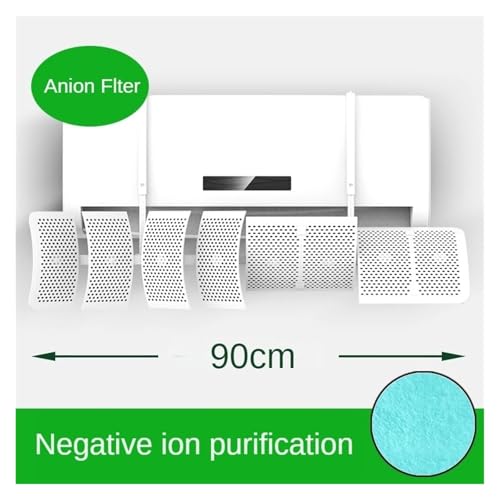 Hängende Klimaanlage Windschutzscheibe Anti-Direkt Blasen Klimaanlage Outlet Schallwand Vorhang Einstellbar Wand-Montiert(Anion filter) von JINWPXSR