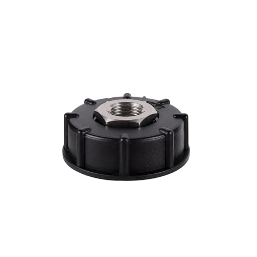 IBC-Tankadapter S60x6 Grobgewinde auf 1/2" 3/4" Außengewinde, Edelstahlauslauf for Armaturen von Wasserspeicherbehältern(C) von JINWPXSR