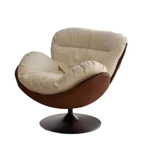 JINWPXSR Einzelner drehbarer Sofasessel, gepolstert, 360° drehbar, for Wohnzimmer, Schlafzimmer, Balkon und Büro(B) von JINWPXSR