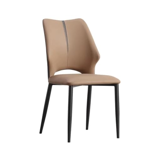 JINWPXSR Home Wohnzimmer Hocker Gepolsterter Stuhl mit Rückenlehne Esstisch(Khaki) von JINWPXSR