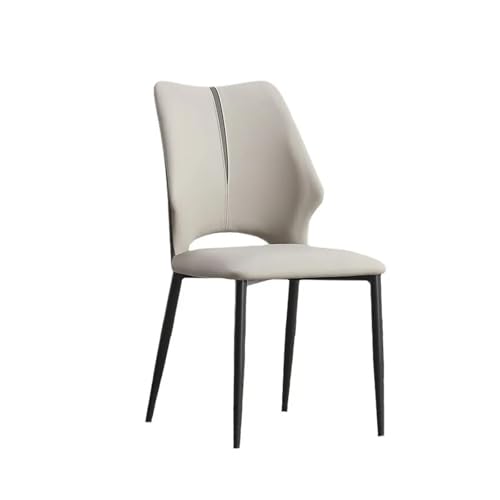 JINWPXSR Home Wohnzimmer Hocker Gepolsterter Stuhl mit Rückenlehne Esstisch(Premium Gray) von JINWPXSR