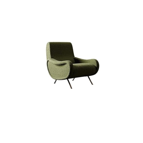 JINWPXSR Sofa Freizeit Einzelstuhl B & Wohnzimmer Balkon Armlehne(Matcha Green) von JINWPXSR