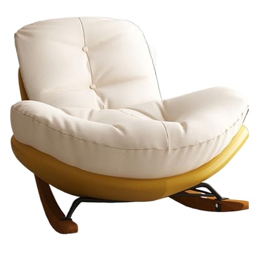 JINWPXSR Wohnzimmer Balkon Sofa Schaukelstuhl Freizeit Liege(Yellow) von JINWPXSR