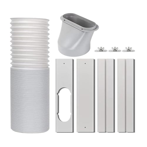 N85R-Portable Klimaanlage Fenster Vent Kit Mit 5,9 In Abluftschlauch Nahtlose Einstellbare Schiebetür AC Kit Fenster Dichtung Kit von JINWPXSR