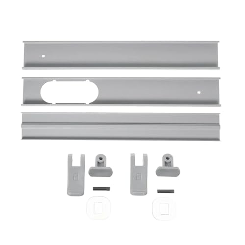 Warmtoo 130/190 cm verstellbare Fenster-Luftdichtung, automatische Verriegelung, Luftauslass, Abluftrohr, Schlauch, tragbares Klimaanlagenzubehör(3Pcs 190cm Plates) von JINWPXSR