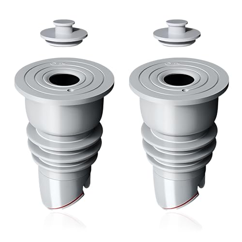 JINXIAN 2 Stück Waschmaschinen Rohrdichtung 35-40mm Ablaufschlauch Waschmaschine mit Verschlusskappe Abfluss Waschmaschine Adapter Deodorant und Insektenschutz für Küche Bad von JINXIAN