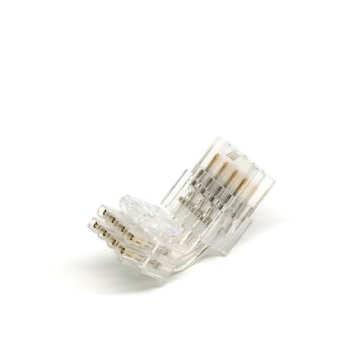 JINYINGHUA 24PIN 4 + 4p 6 + 2p Transparent Rechtwinklig Adapter Motherboard Adapter(4+4p) von JINYINGHUA