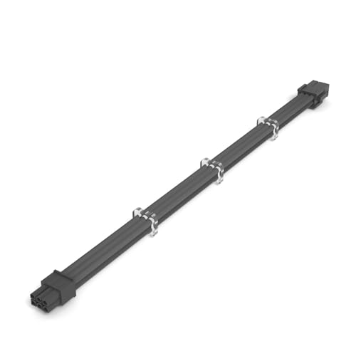 JINYINGHUA Geflochtenes Grafikkarten-Stromkabel for 6+2P-Stromverlängerungskabel for Grafikkarten, 18 AWG(Svart) von JINYINGHUA