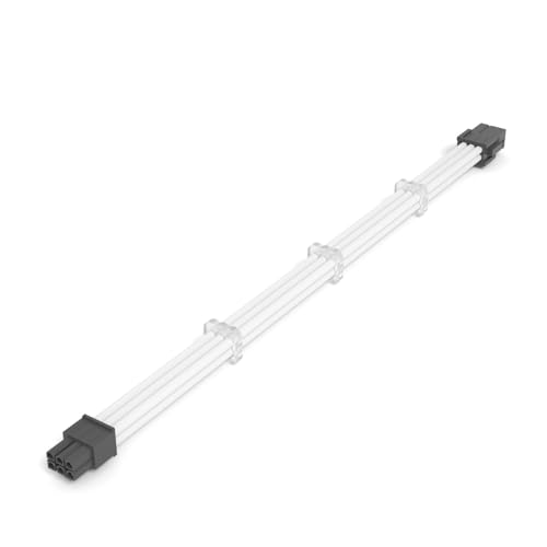 JINYINGHUA Geflochtenes Grafikkarten-Stromkabel for 6+2P-Stromverlängerungskabel for Grafikkarten, 18 AWG(White) von JINYINGHUA