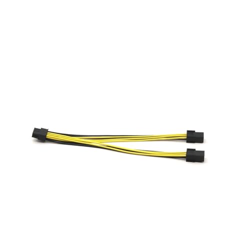 JINYINGHUA Grafikkarte Dual 6-Pin auf 8-Pin Stromkonverterkabel Dual 6-Pin auf 6+2-Pin Stromverlängerungskabel for Grafikkarten(30cm) von JINYINGHUA