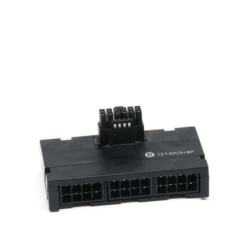 JINYINGHUA Grafikkartenadapter 12+4 auf 3 x 8p Netzwerkkabel, abgewinkelter Kopf, kompatibel mit 40er-Serie, Stecker Typ B, umgekehrt von JINYINGHUA