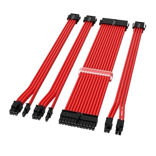 JINYINGHUA Strom-Verlängerungskabel MB/CPU/GPU 4-teiliges Bundle-Set Nylon geflochten Computer JINYINGHUA Strom-Verlängerungskabel MB/CPU/GPU 4-teiliges Bundle-Set Nylon geflochten Computer von JINYINGHUA