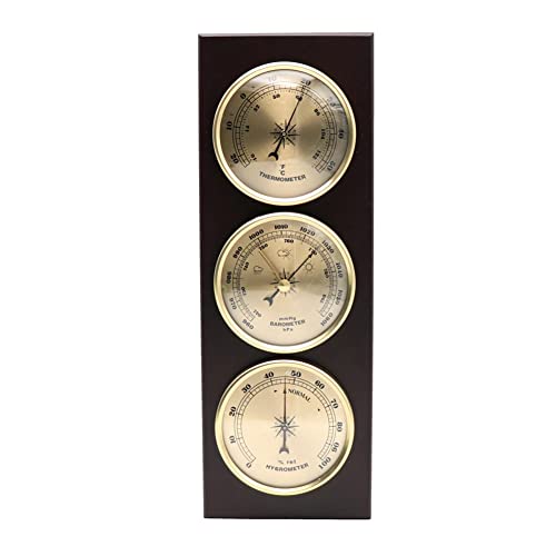 JINYISI Barometer-Thermometer, Hygrometer, Barometer für den Innenbereich, Außenbarometer, Wetterbarometer, Barometer für die Hauswand von JINYISI