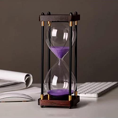 JINYISI Sanduhr, Sanduhr, Sanduhr, Sanduhr, 60-Minuten-Sanduhr, dekoratives Holzsandglas von JINYISI