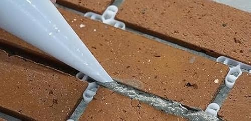 Mörtelbeutel aus Kunststoff, Einweg-Füllbeutel mit 6 freien Düsengrößen (5 mm, 7 mm, 8 mm, 10 mm, 11 mm, 14 mm), 10 Beutel pro Packung für Zement/Mörtel/Spachtelmasse von JINYO