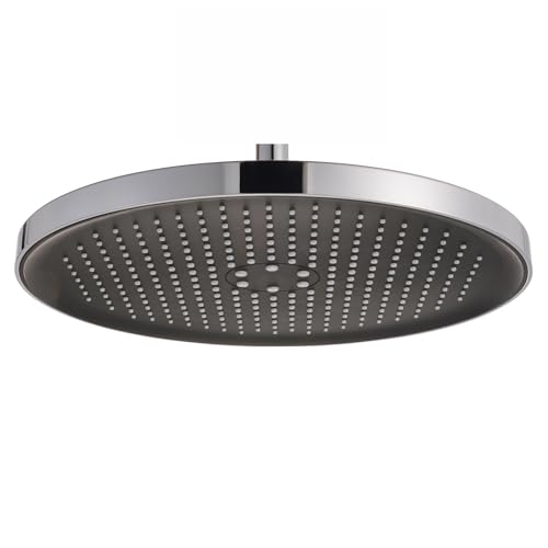 Runder Kopfbrause Regendusche 30CM, 360° Verstellbarer Fester Duschkopf Regendusche Groß, Hochdruck Kopfbrause Wassersparend, Selbstreinigende Regendusche Duschkopf, Chrome von JINYOMFLY