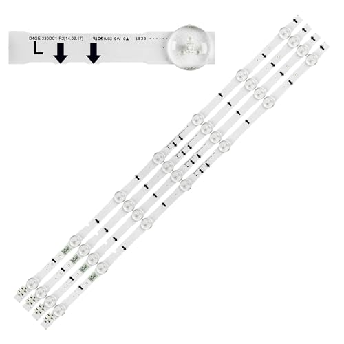 JIOYUNG eufeifeiegds 1/5/10kits 7LED 65CM led-hintergrundbeleuchtung streifen for UE32H5570S 32H5000 UN32J5003AF D4GE-320DC1-R1 R2 BN96-30443A 30442A 2014SVS32FHD(10kits 40pcs) von JIOYUNG